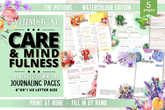 Care & Mindfulness Journal Printable #505