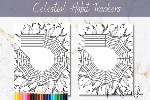 Celestial Habit Tracker PDFs Set 1