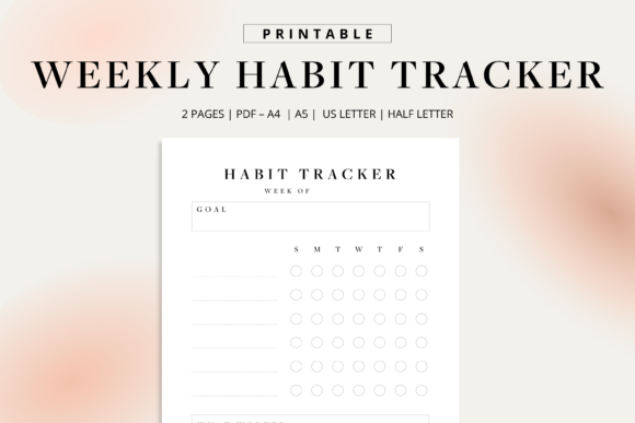 Daily Weekly Habit Tracker Printable