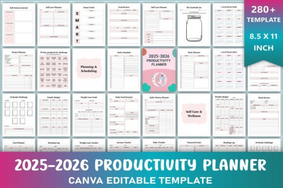 Editable 2025-2026 Productivity Planner