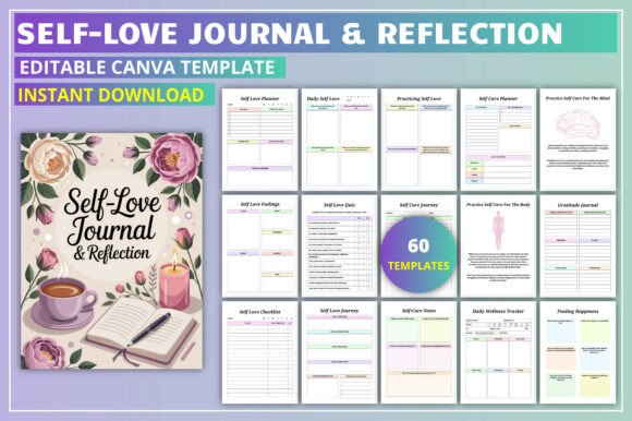 Editable Self-Love Journal & Reflection