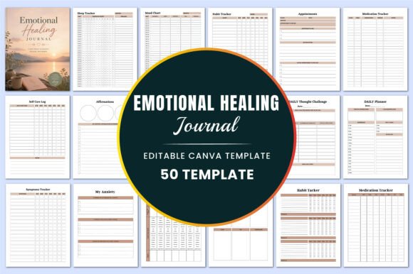 Emotional Healing Journal Canva