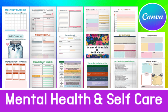 Mental Health & Self Care Planner
