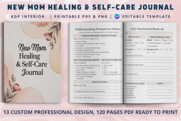 New Mom Healing & Self-Care Journal