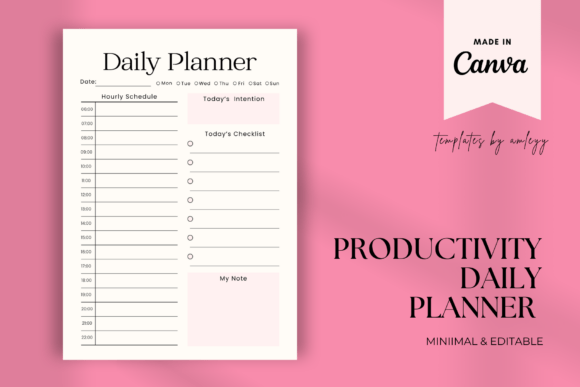 Productivity Planner Template