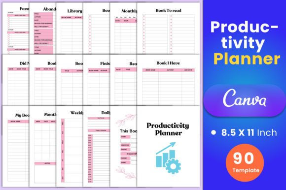 Productivity Planner Canva Interior
