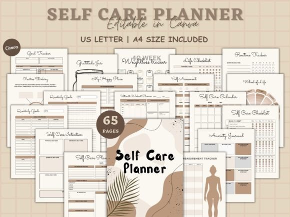 Self-Care Planner, Mindfulness Journal