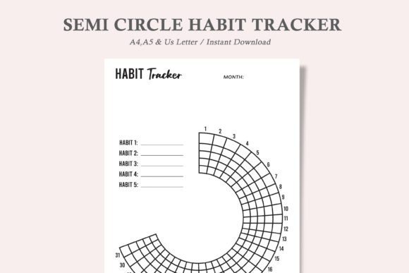 Semi Circle Habit Tracker