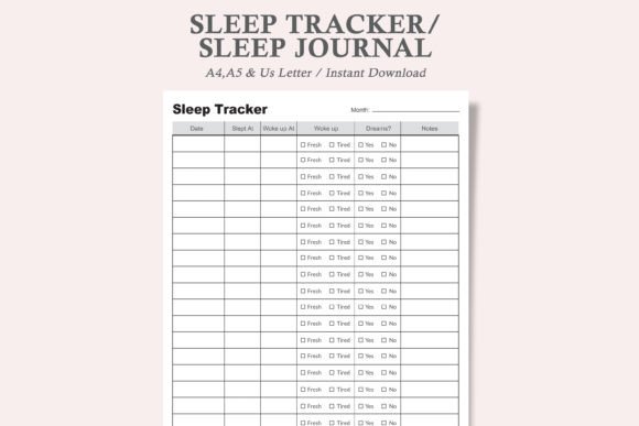 Sleep Journal,Sleep Log