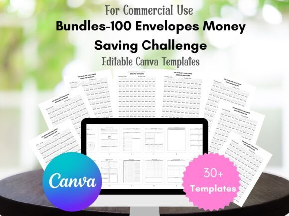 100 Envelope Challenge Canva Template