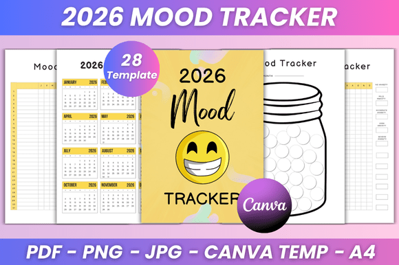 2026 Mood Tracker KDP Interior
