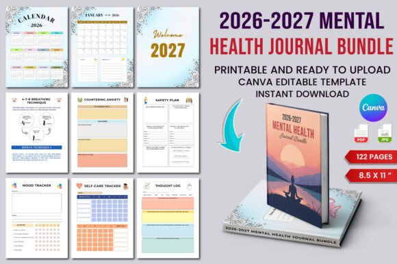 2026–2027 Mental Health Journal Bundle