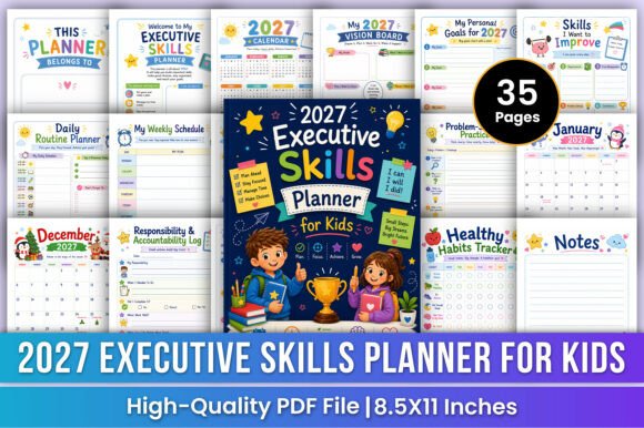 2027 Executive Skills Planner for Kids