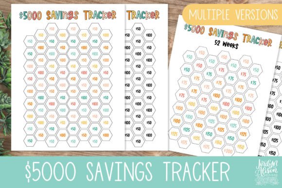 $5000 Savings Tracker Printable