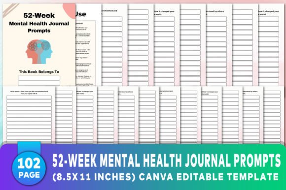 52-Week Mental Health Journal Prompts