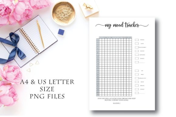 A4 Monthly Mood Journal