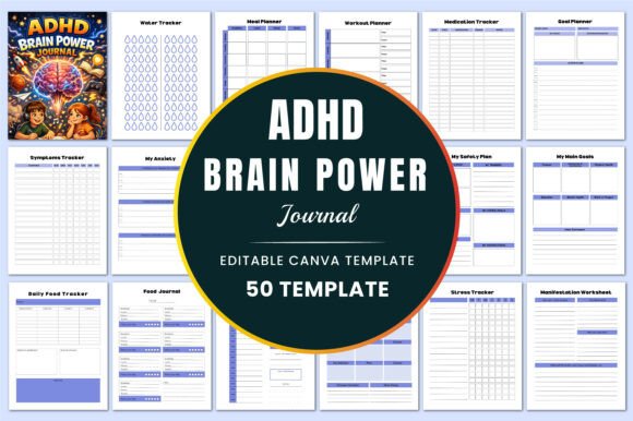 ADHD Brain Power Journal for KDP
