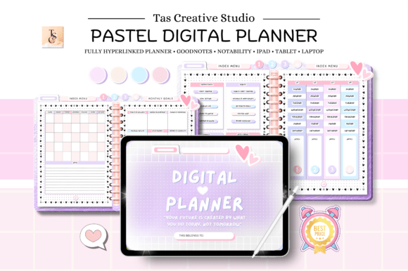ADHD Undated Digital Planner GoodNotes