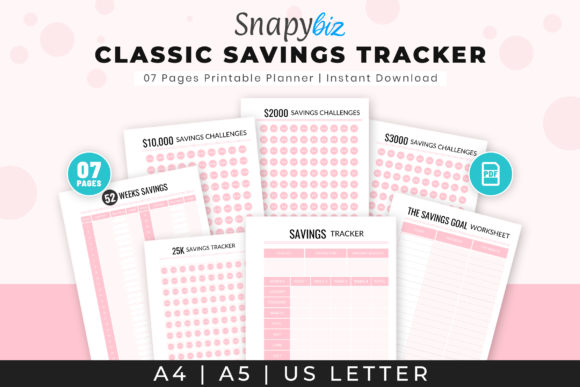 Classic Savings Tracker | Printable