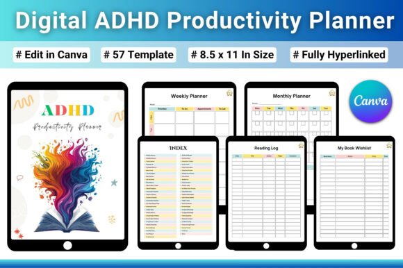 Digital ADHD Productivity Planner