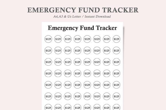 Emergency Fund Tracker, Money Challenge