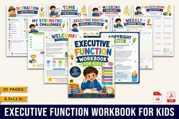 Executive Function Workbook for Kids