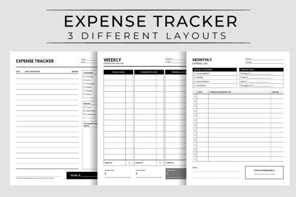 Expense Tracker PDF Interior Layout