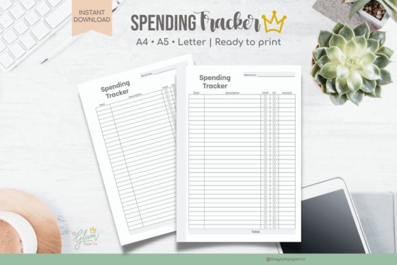 Expense Tracker Printable Planner Set