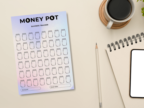 Gradient Money Savings Planner Worksheet