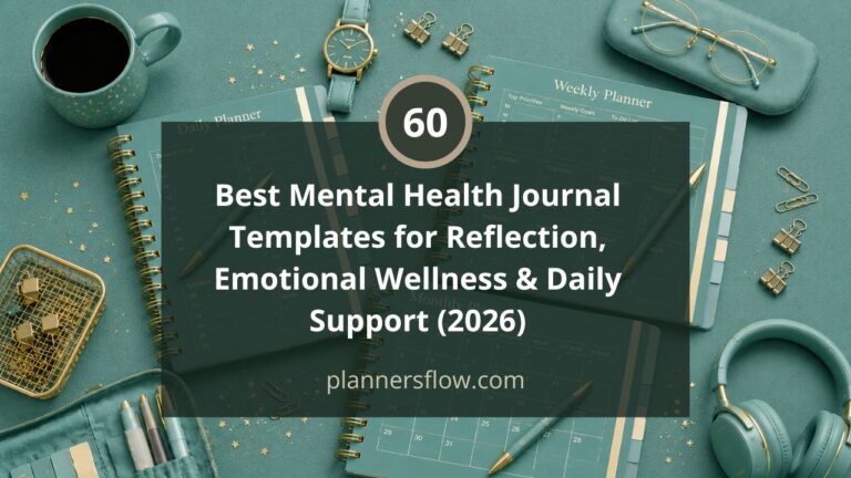 Mental Health Journal Templates
