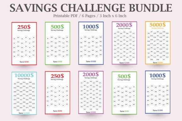 Money Saving Planner,Financial Challenge
