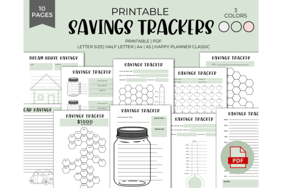 Money Savings Tracker Printable