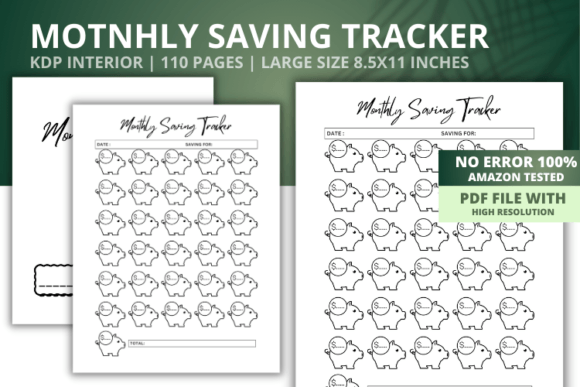 Monthly Savings Tracker Interior