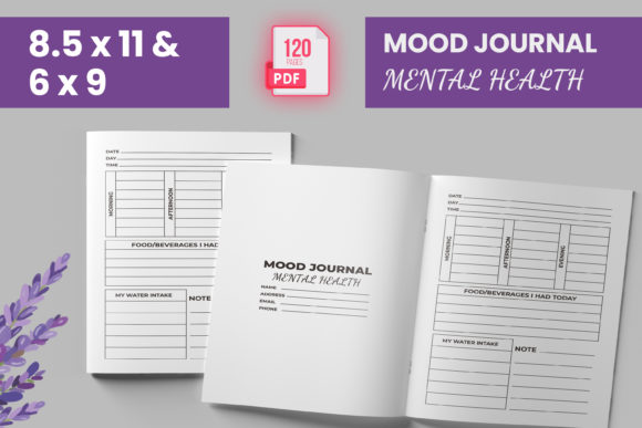 Mood Journal Mental Health (KDP Interior)