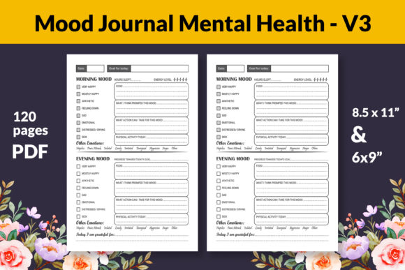 Mood Journal Mental Health Vol. 3