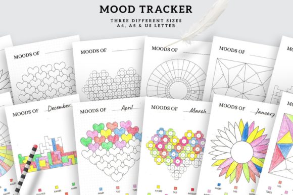 Mood Tracker Bundle Printable PDF
