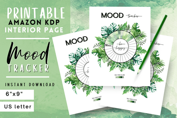 Mood Tracker / Printable / Monthly / Daily