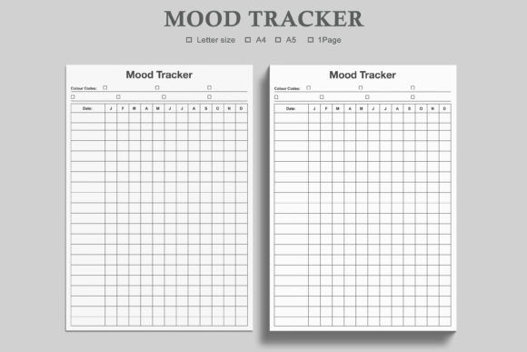 Mood Tracker / Mood Journal / Mood Chart