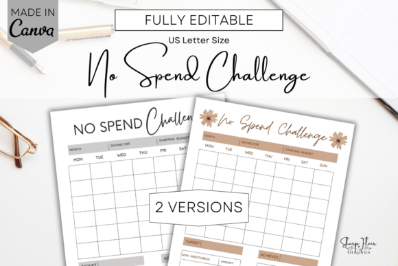 No Spend Challenge | Canva Template