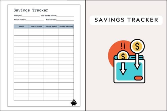 Printable Savings Tracker Sheet Planner