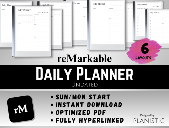 ReMarkable 2 ADHD Daily Planner Digital