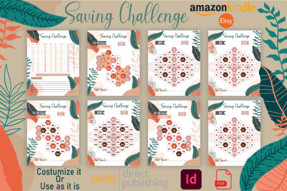 Savings Challenge Binder and Trackers