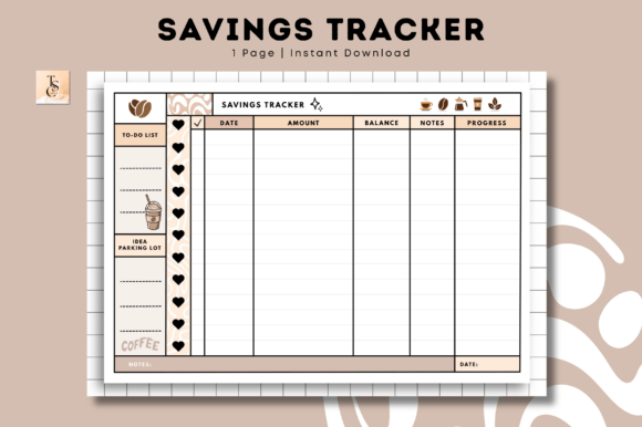 Savings Tracker • Coffee Latte
