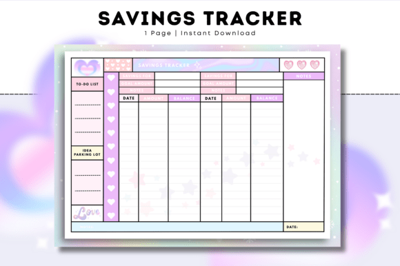 Savings Tracker • Cozy Pastel