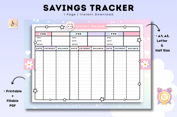 Savings Tracker Printable