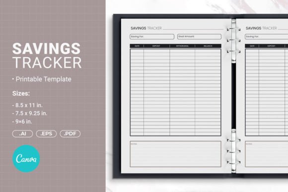 Savings Tracker Printable Template