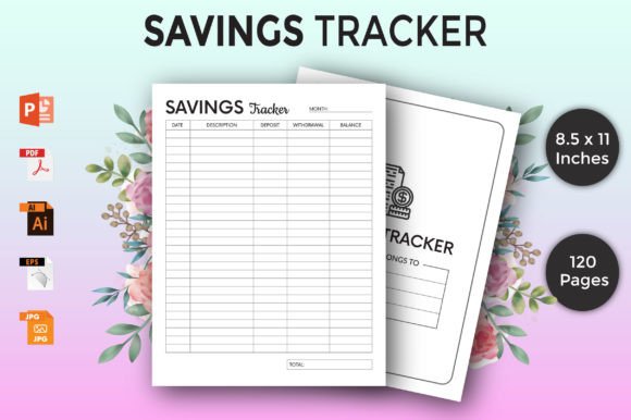 Savings Tracker - Savings Log Printable