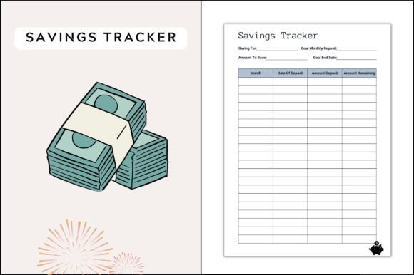 Savings Tracker Sheet Planner