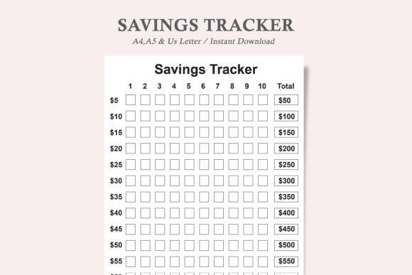 Savings Tracker, Money Goal Tracker