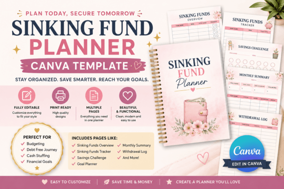 Sinking Fund Planner Canva Template